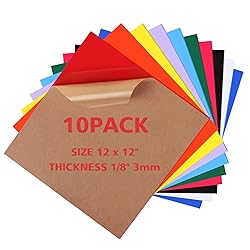 Adrattnay Acrylic Sheets 1/8 Thick, 10Pcs 12 x 12