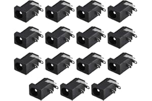 uxcell DC-005 5.5mmx2.1mm DC Power Jack Plug 3 Pin Female Socket Connector 15pcs