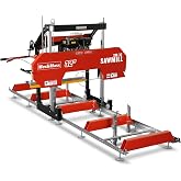 MechMaxx 32" Portable Sawmill, 13' Track Length, 26.5" Board Width, SM-32 | 420cc 15HP E-Start Gasoline Engine, 7" Max Board Thickness, 2 Years After-sales Service