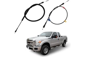 AFEISOL Extended Cab Door Latch Release Cable, Compatible with F250 F350 F450 F550 Super Duty 1999-2007 Rear Door Lock Cable Upper Lower Left Right Door Cable Replace# 6C3Z28264A01A 6C3Z28264A00A