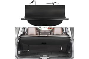 BOPARAUTO Cargo Cover for Honda Pilot EX-L Elite Accessories 2023 2024 2025 Rear Black Trunk Shade Luggage Security Cover