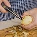Zestkit Potato Peeler for Fruit/Vegetable Kitchen Use, 2-Piece Swivel Stainless Steel Peeler with Built-in Potato Eyes Remover, Blade Covers Includes (Yellow)