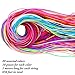 Coobey 200 Pieces Scoubidou Strings Plastic Lacing String Craft Gimp String Multi-Color DIY Craft Cord Jewelry Making Pack with Snap Clip Hooks Keychain Ring Clips, 656-Feet, 20 Colors