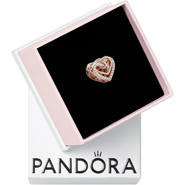 Amazon.com: PANDORA Sparkling Levelled Heart Charm - Gift for Her