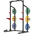 RUNFREELY Power Rack for Home Gym, Smith-Machine with Cable Crossover for Full-Body Workout, All-in-one Trainer Equipment for Strength Training, Squat, Bench Press and Pull Up Bar