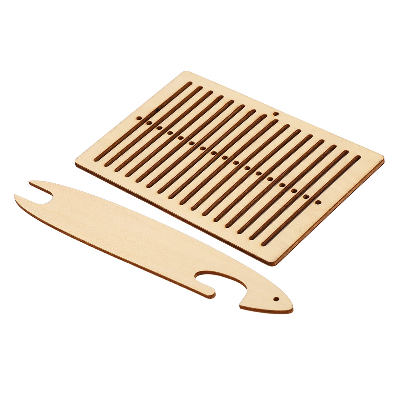 TOPINCN Wooden Weaving Kit, Belt Belt Weaving Loom Kit, Weaving Shuttle Weaving Weaving Tools Arts Crafts, Easy to Make Tapestry on The Table, Floor or Knee