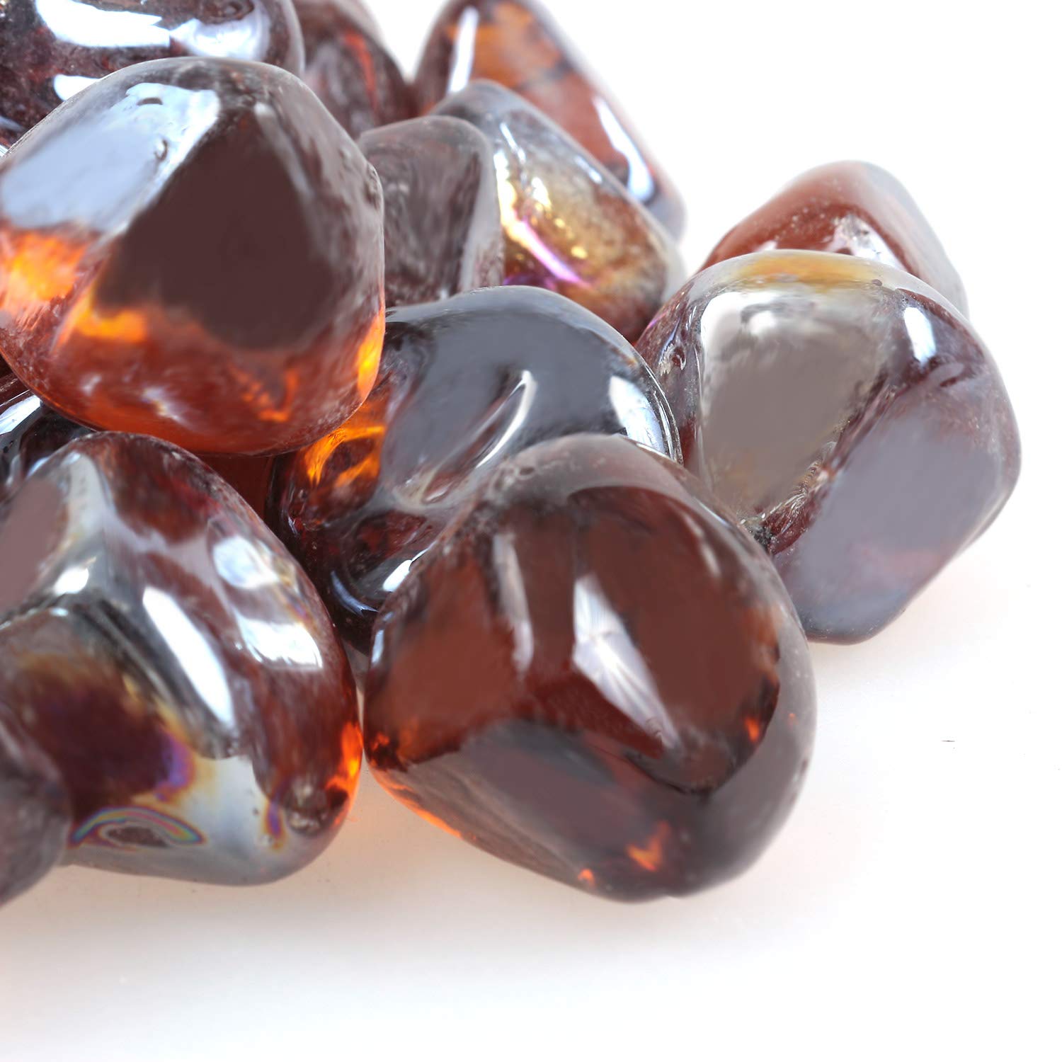 305 g 20-25 mm Grava de vidrio reflectante para chimenea piedras de