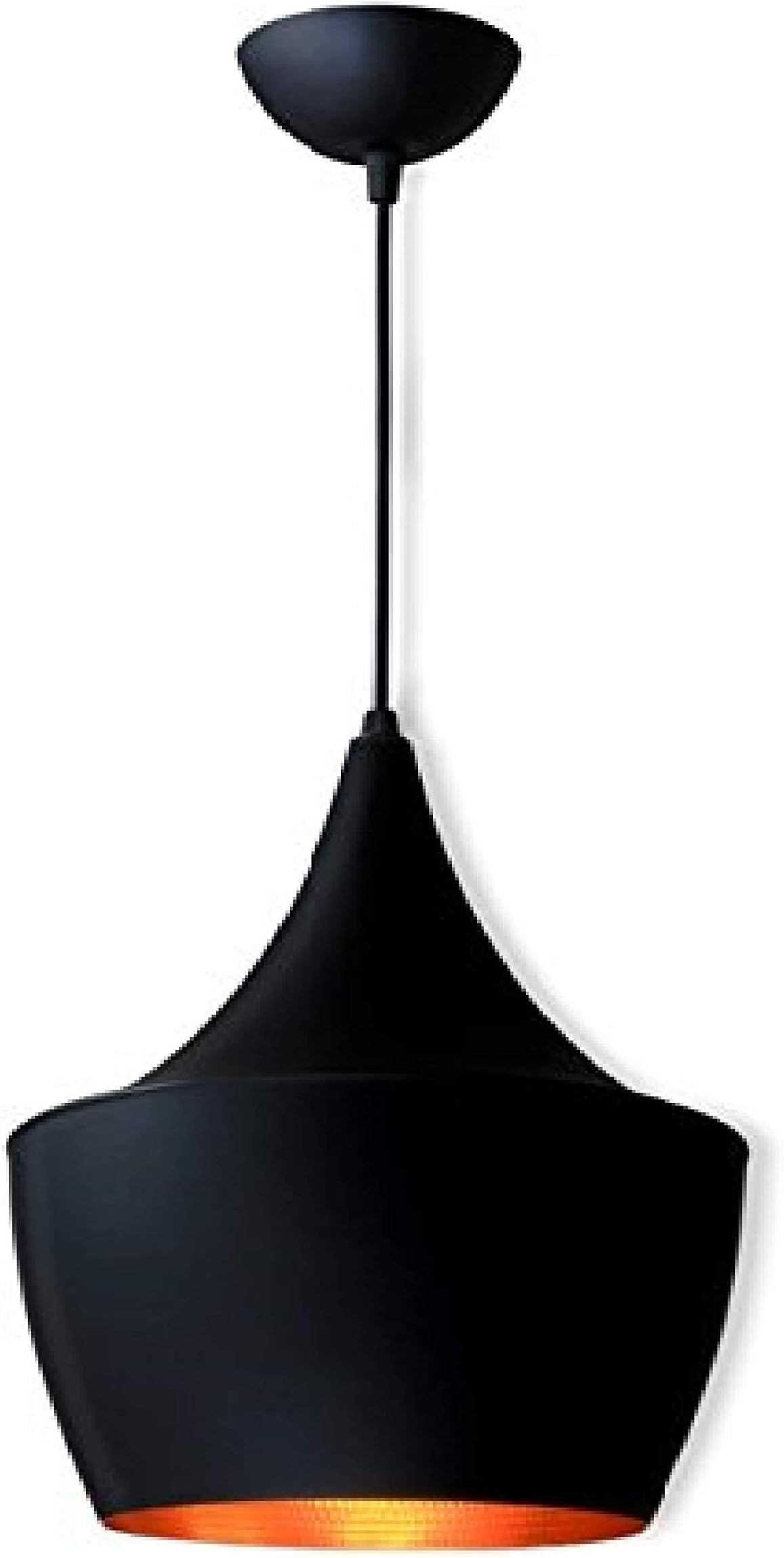 DMT™ E26/E27 Single Head Vintage Black Metal Big Hanging Light Pendant Ceiling Light Lamp Industrial Retro Country Style Dining Hall Restaurant Bar Cafe Lighting Use led Bulb (No Bulbs provided)