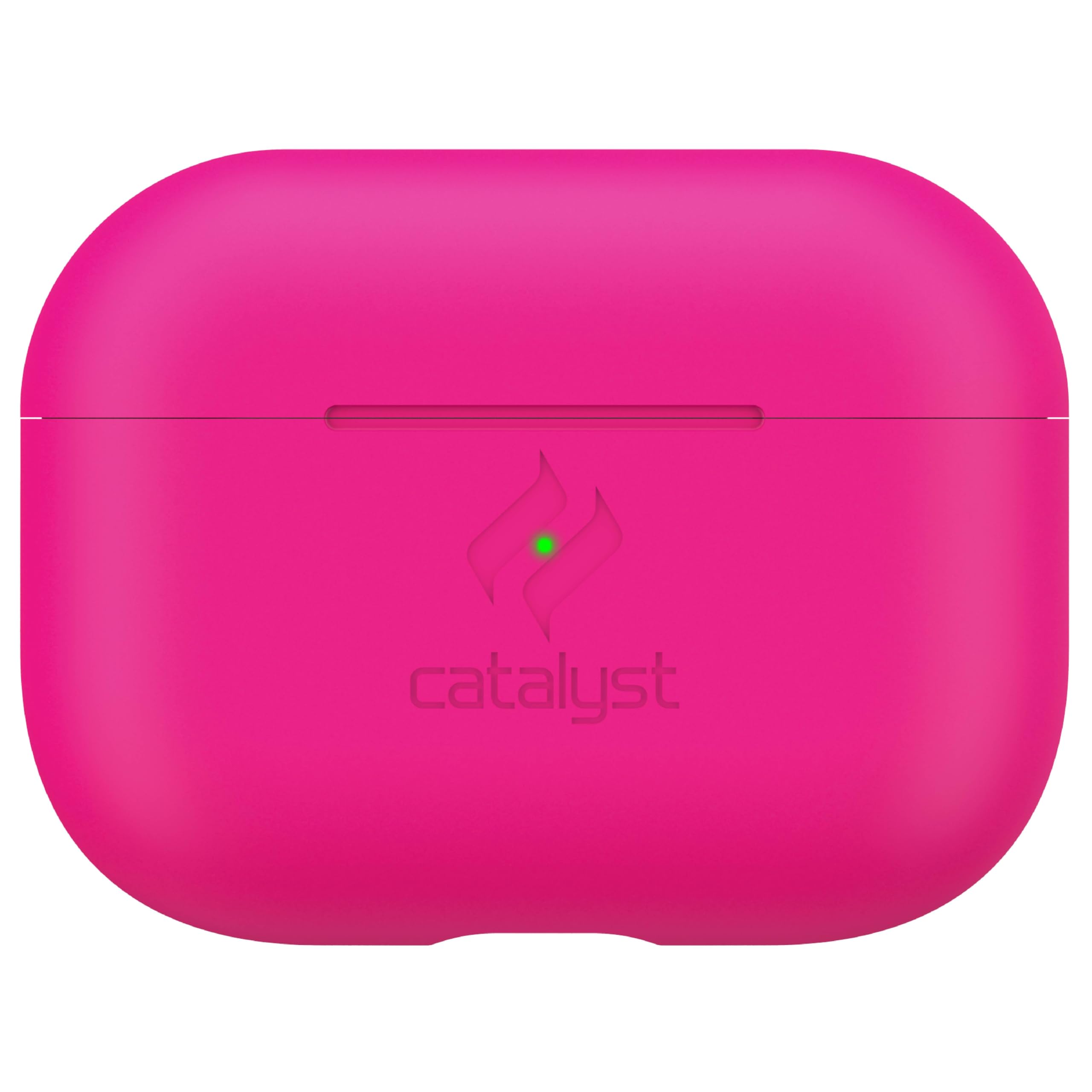 Slim Case for AirPods Pro by Catalyst - Skin for Apple AirPods Pro Charging Case, Interchangeable Colors, Protective Cover Soft Skin, Compatible Wireless Charging - Neon Pink