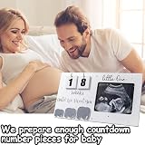 Lotvic Baby Scan Photo Frame 9.5x5 Countdown Weeks Ultrasound Frame view 3