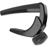 D'Addario Pro Plus Guitar Capo, Black | D'Addario capos provide secure, buzz-free performance, precise tension control and easy one-handed operation.