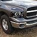 Spec-D Tuning 2LHP-RAM02JM-TM Dodge Ram Black Led Halo Projector Head Lights