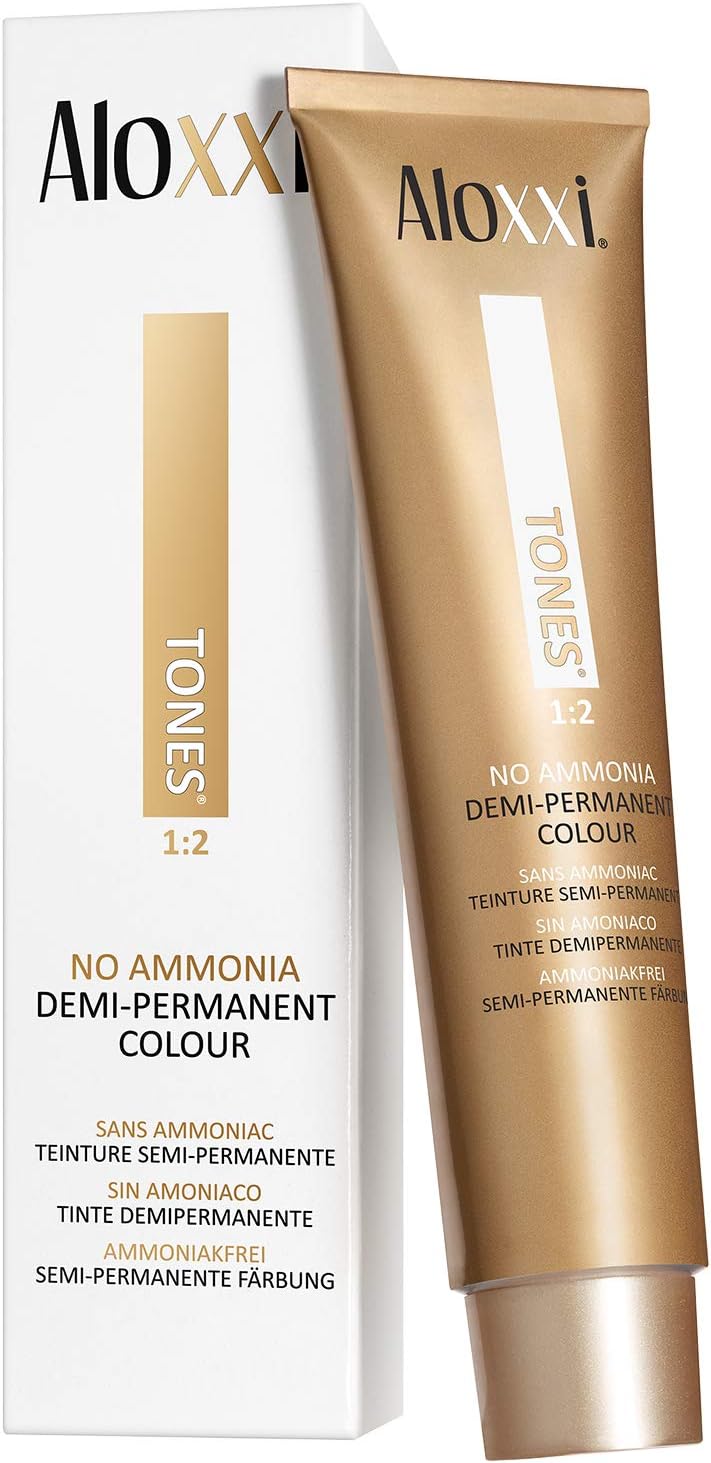 Aloxxi 5N Tones Demi | Permanent Hair Colour for Color-treated Hair | Enhanced Natural Color, Increases Shine & Reduces Grey Coverage | Ammonia Free | 2.08 ounces |