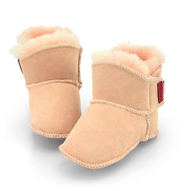 Engel Babyschuhe aus Lammfell mit Klettverschluss (1-Klett)