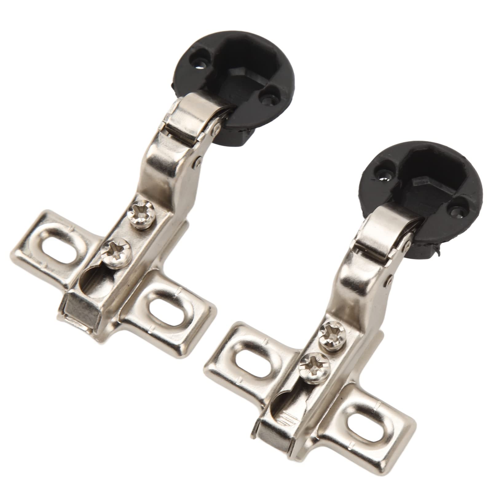 2pcs 26mm Soft Close Cabinet Hinges for Glass Doors with Silent Closing Mechanism Cold Rolled Steel Plate
