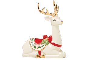 Lenox 894973 Laying Reindeer Figurine, Christmas & Holiday Decor