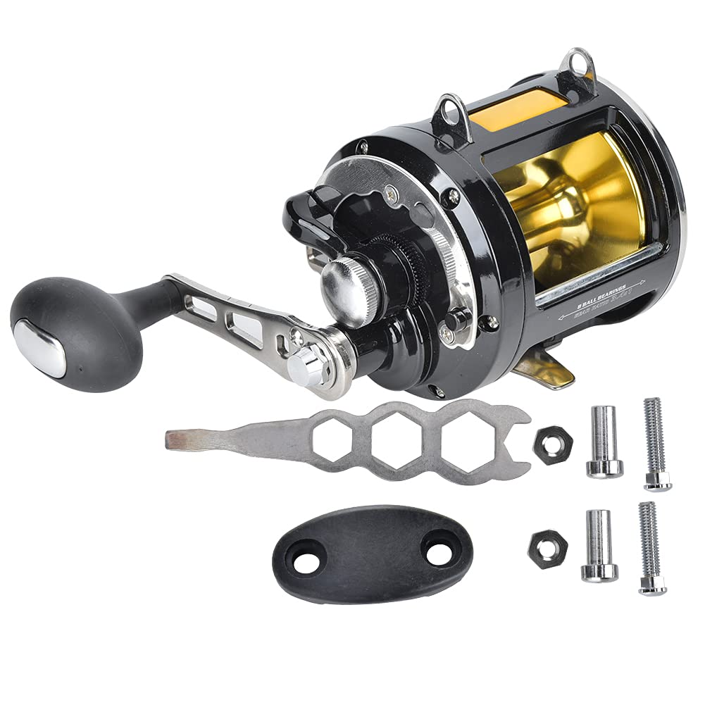 Spinning Reel, Heavy Duty Saltwater Fishing Reel, Corrosion Resistant for Sea Anglers, Deep Sea and Coastal Fishing