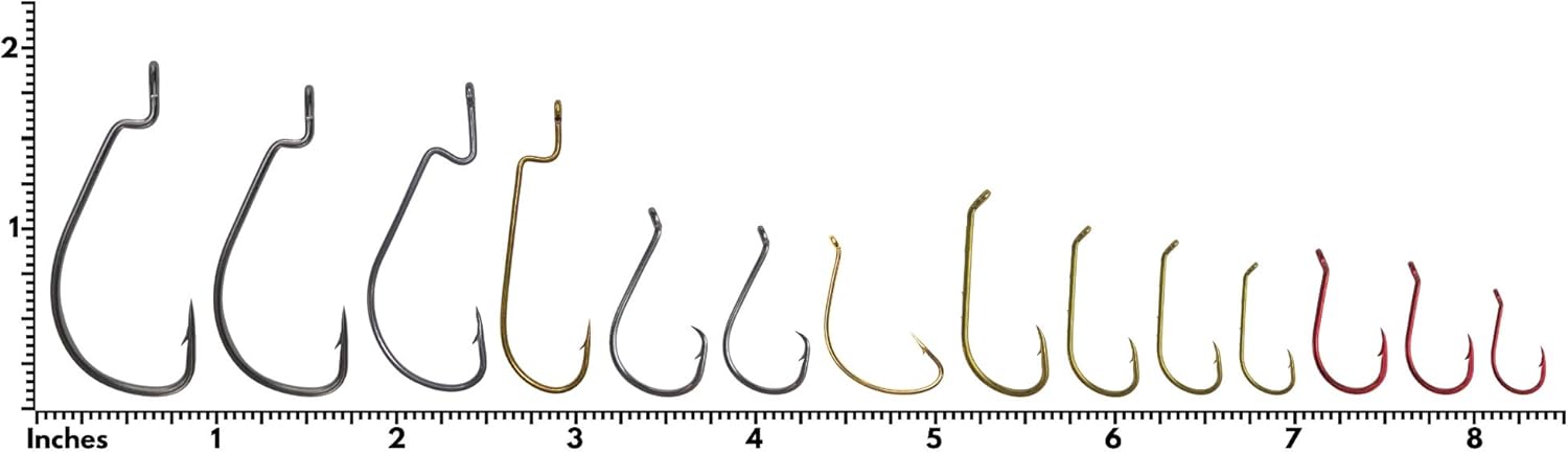 Tailored Tackle Fishing Hooks Kit 150 Pc Accessories Box | EWG Worm, Octopus, Bait Holder, Circle Fish for Freshwater Bass Trout Catfish Panfish Crappie Bluegill | Hook Supplies for Gear and Equipment : Sports & Outdoors