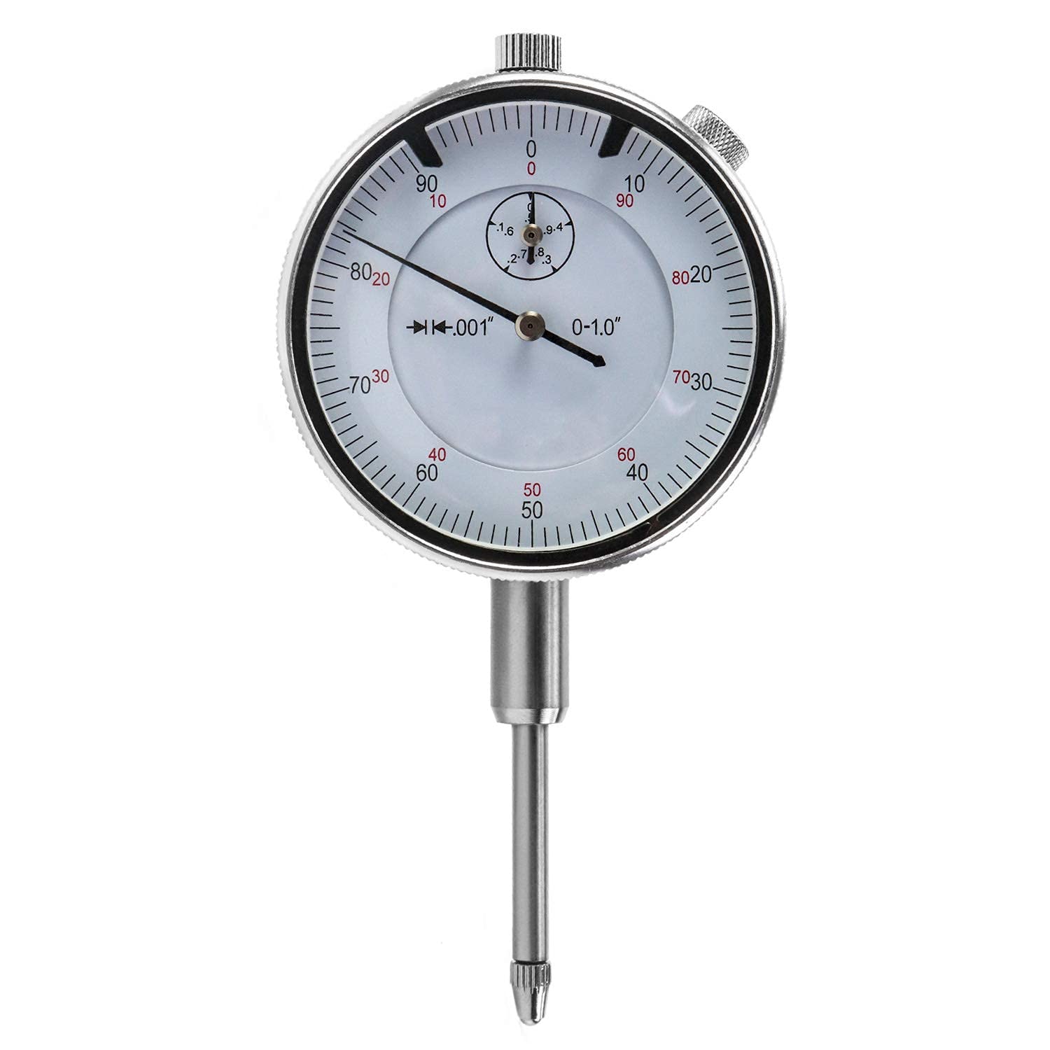 QWORK® Imperial Dial Indicator Gauge 0-1"