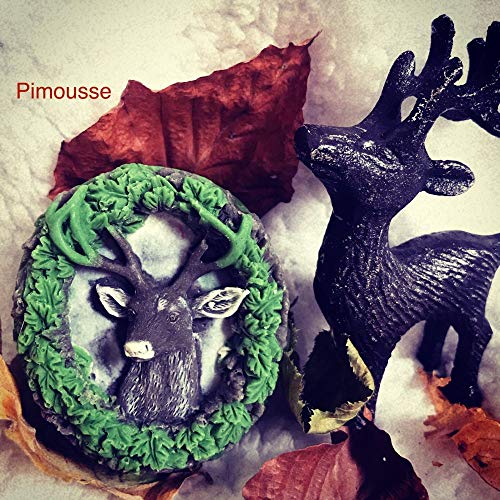 Deer Head Design Silicone Soap Mold Mousse Cake Molds Candle Wax Mould Decorating Resin Gypsum Crafts Silicone Mold for Soap Making - Thumbnail 4