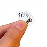 lukeerit Party Spoof Fun Mini Playing Cards，Miniature Poker Game，3 Copies