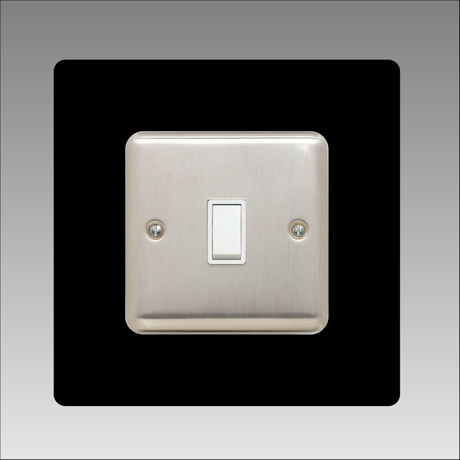 Single Light Switch Surround Square Acrylic Back Panel or Finger