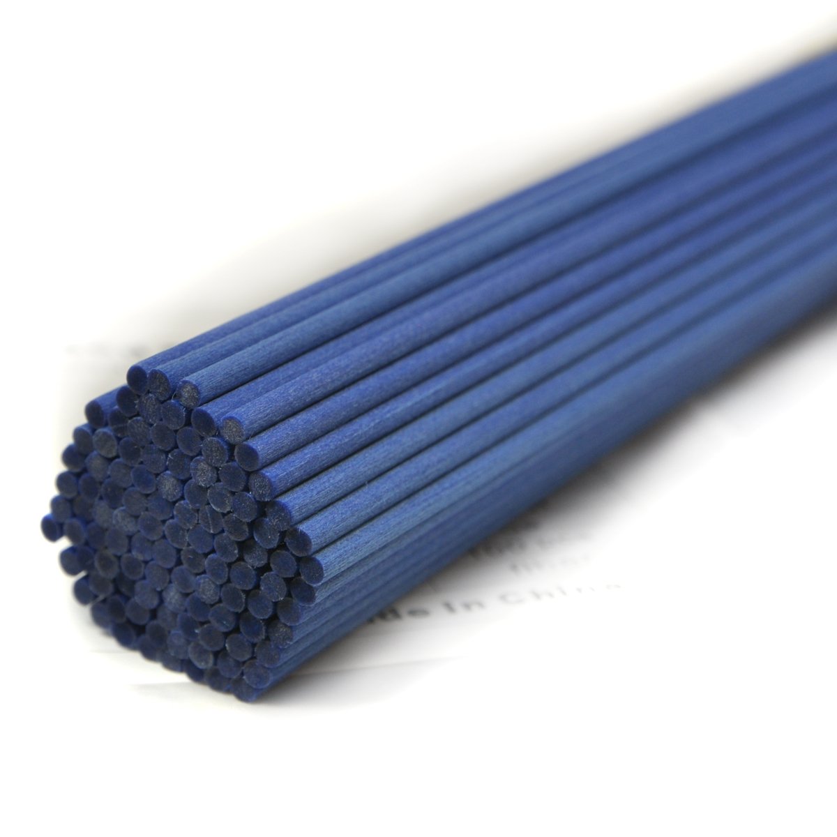Ougual 50 Pieces Fiber Reed Diffuser Replacement Refill Sticks for Aroma Fragrance (Blue, 30cmx3mm)