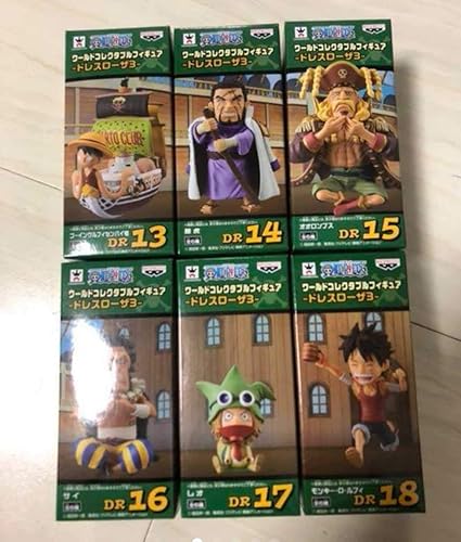 Amazon ワンピース ワールドコレクタブルフィギュア ドレスローザ3 全6種 ワーコレワソピース 不朽 名作 ジャソプ フィギュア ドール 通販