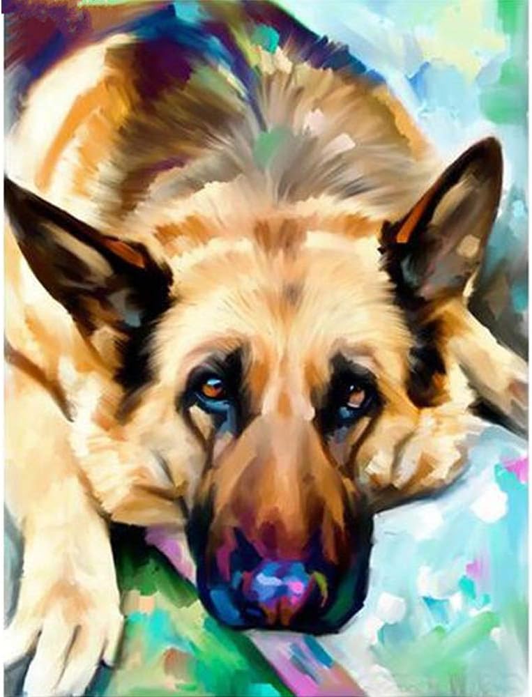 （24x34cm）Animal German Shepherd Dog Pet Customization