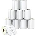 BETCKEY - 4" x 4" (102 mm x 102 mm) Shipping & Large Square Labels Compatible with Zebra & Rollo Label Printer,Premium Adhesive & Perforated [10 Rolls, 3500 Labels]
