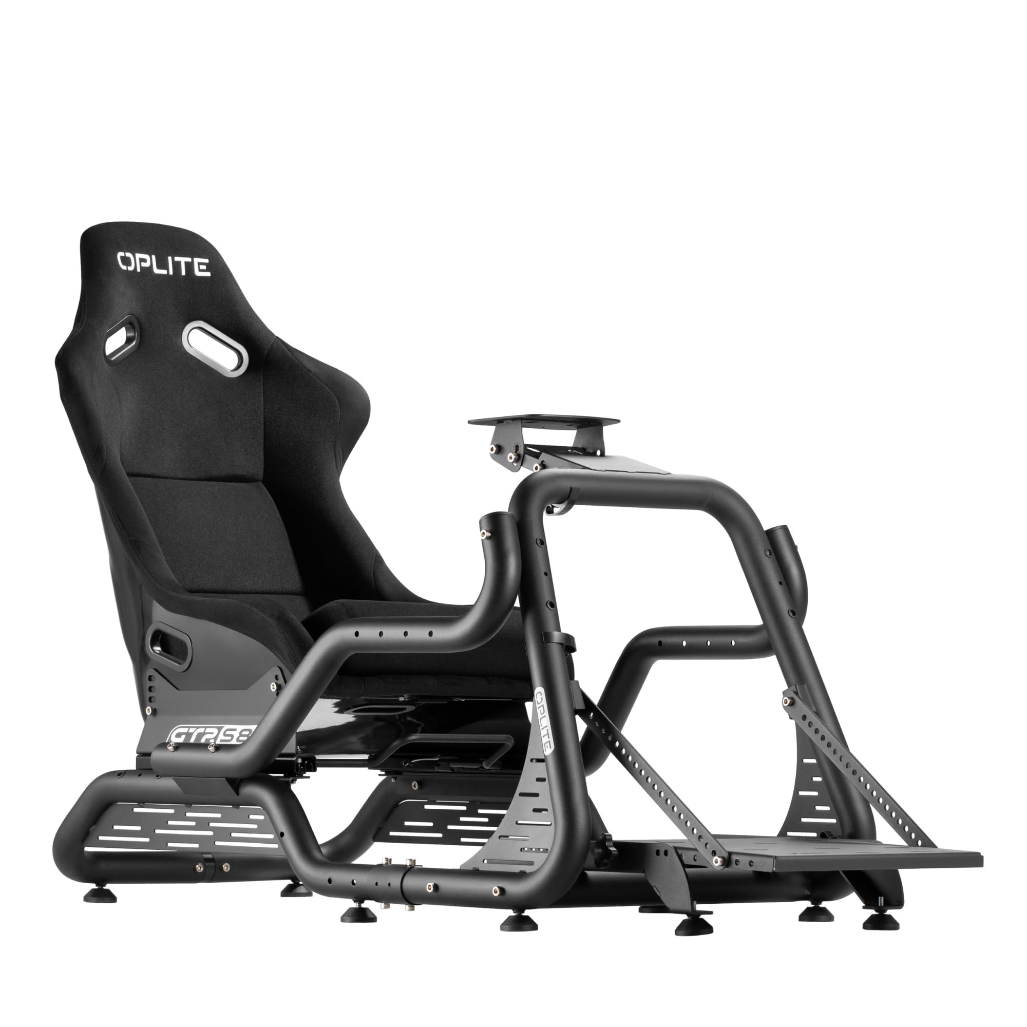 Oplite Gtr S8 Infinity Force Cockpit Professionnel Pour Simulation De Course Pilotage Simracing Et Flightsim Avec Tubes De Renfort Latéraux