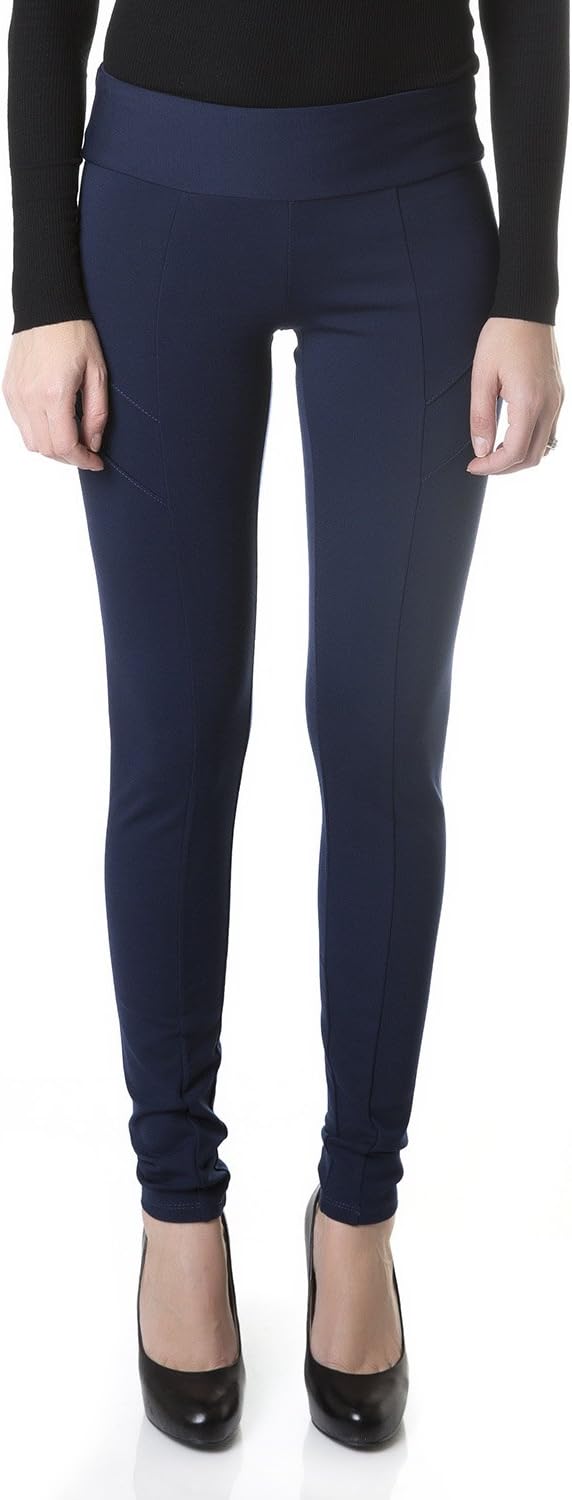 Suko Jeans Womenโs Leggings - Ponte Pull On Skinny Pants - Figure Flattering