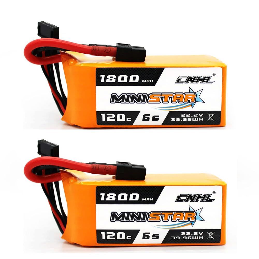 CNHL 1800mAh 6S Lipo Battery 120C with XT60 Plug for Racing