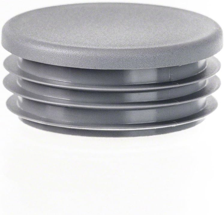 10 pcs. end cap for inch pipe 1/2" grey round pipe shutters plastic cover