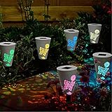 Garden Solar Power Butterfuly Pattern Colorful LED Light Outdoor Lawn Courtyard Landscape Lamp