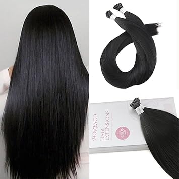 Amazon Com Moresoo 18inch Medium Length Stick Tip Keratin For