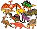 Toysery Realistic Looking Dinosaurs Toys Set for kids - Plastic Assorted Dinosaur Toys Figures - Pack of 10pcs, 5-Inches
