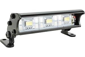 APEX RC PRODUCTS Apex RC 3 LED 55mm Aluminum Light Bar Compatible with Traxxas 1/16 Teton, 1/16 Summit, 1/16 E-Revo, ECX 1/18 Temper, 1/18 Rukus, 1/10 AMP Desert Buggy, 1/10 Boost Buggy & More #9040