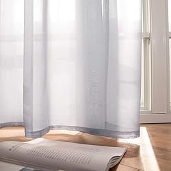 MIULEE Luxury Window Scarf Sheer Voile Elegant
