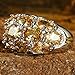 Psiroy 925 Sterling Silver Created Morganite Filled Knuckle Joint Ring Band