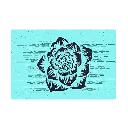 Amazon Com Dkisee Free Flower Stencil Floor Mat Rubber