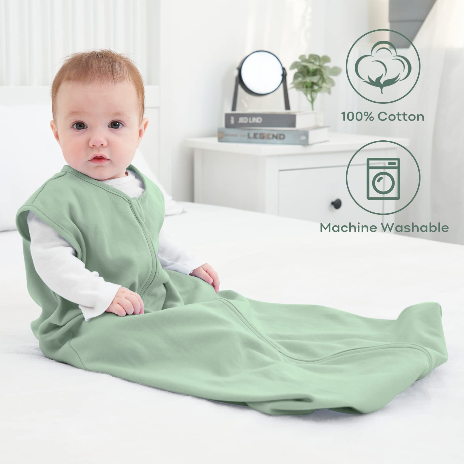 Yoofoss Baby Sleep Sack 1218 Months Baby Wearable Blanket 100 Cotton