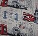 P & R Women's Print Scarves Shawl Large Size18090cm Voile Soft Wraps London Scenery 180*90