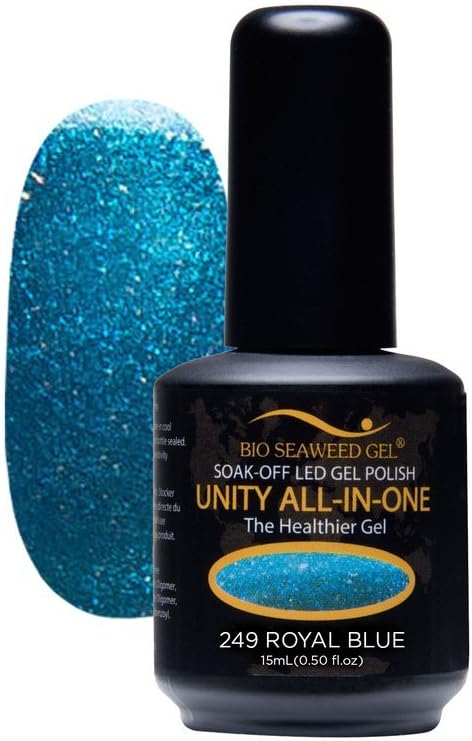 Bio SeaWeed Gel Unity All-In-One UV/LED Gel Polish 249 Royal Blue 15ml