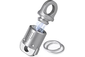 TISGOOG Titanium Magnetic Quick Release Keychain, Detachable Rotatable Key Chain Connector,88LB Load Capacity