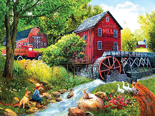 Playing Hookey at the Mill 1000 Piece Jigsaw Puzzle by SunsOut