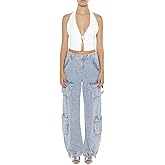 Forever 21 Womens Carpenter Cargo Jeans