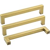 Goldenwarm 10Pack 5in Brushed Gold Cabinet Pulls Gold Cabinet Handles Gold Drawer Pulls Modern Cabinet Hardware Handles for K