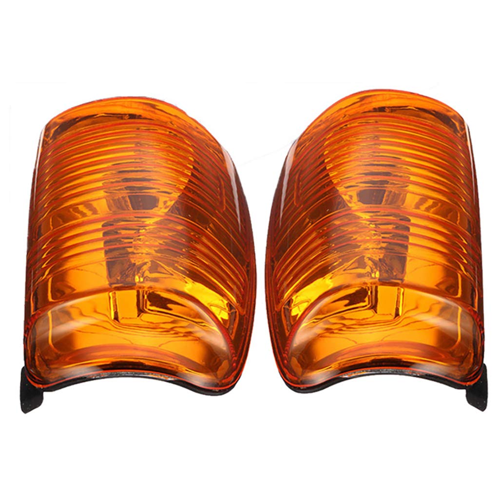 Fundament Pair Car Side Rear Wing Mirror Indicator Transit Turn Signal Light Indicator Lens Cover Yellow 1847389 for Transit MK8 2014-2019 Left And Right Side
