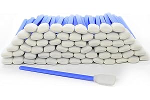 Wellgler's Foam Cleaning Swabs，Dust-Free Cleaning Sponge Tip Swabs for Printer Heads, Scanners, Camera Lenses, Electronics, Lab,Chip Hard Disk Industries, Optical Equipment(100pcs)